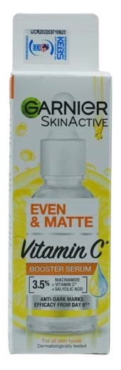 Garnier Even & Matte Vitamin C Booster Serum 30ml.
