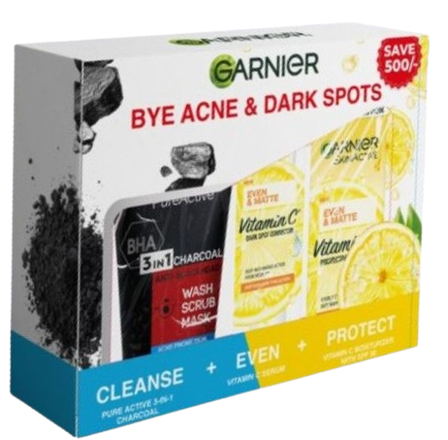 Garnier Bye Dark Spots & Acne Kit